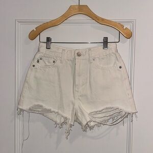 Lovers and Friends white Jean shorts